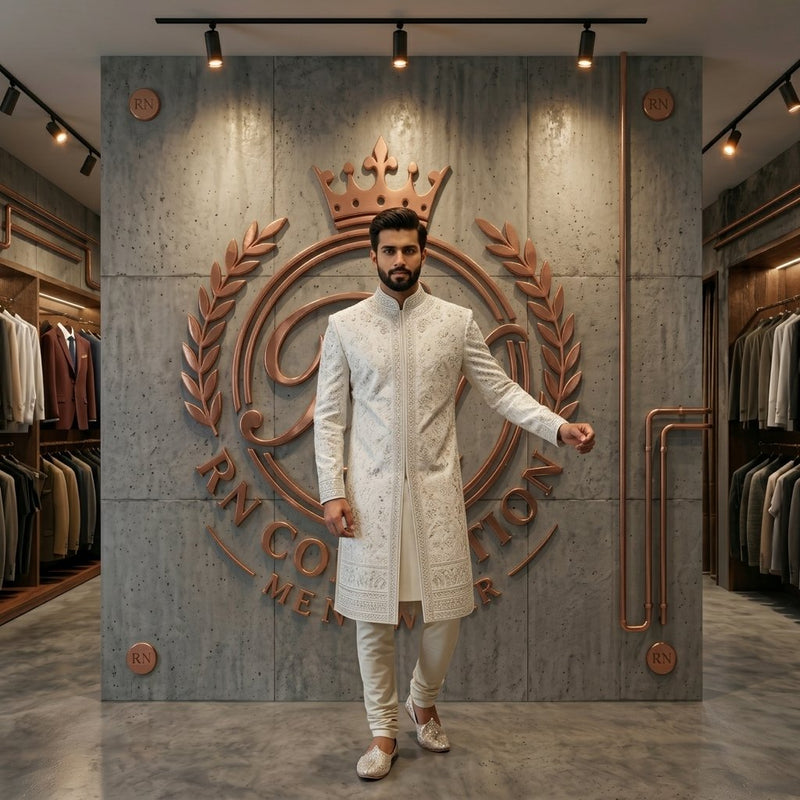 Ivory Prince Sherwani
