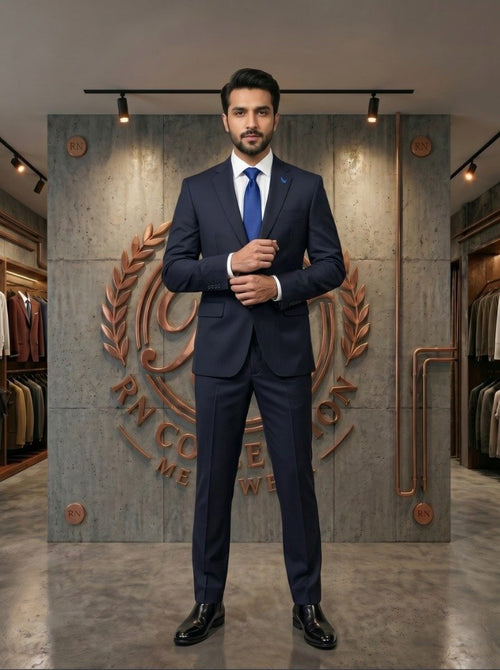 Luxury Navy Blue Suit