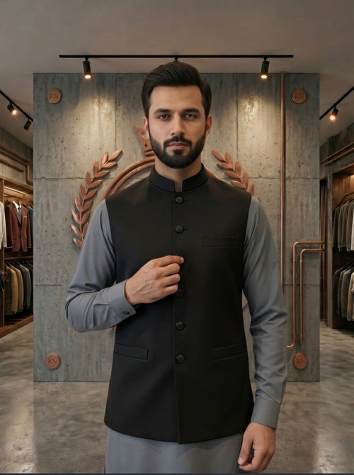 Classic Black Waist Coat